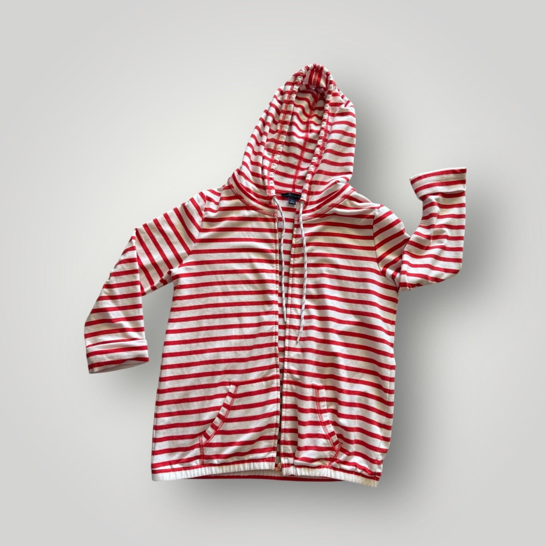 Tommy Hilfiger Striped Hoodie Jacket Size Medium